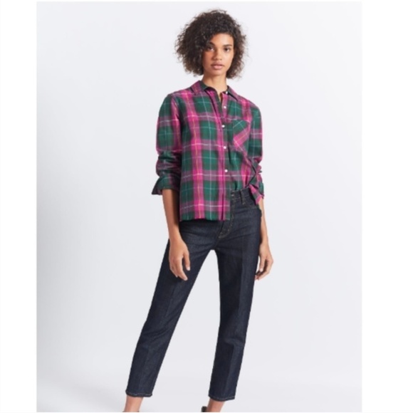 CURRENT/ELLIOTT // ivie plaid overlap back shirt - Picture 3 of 8